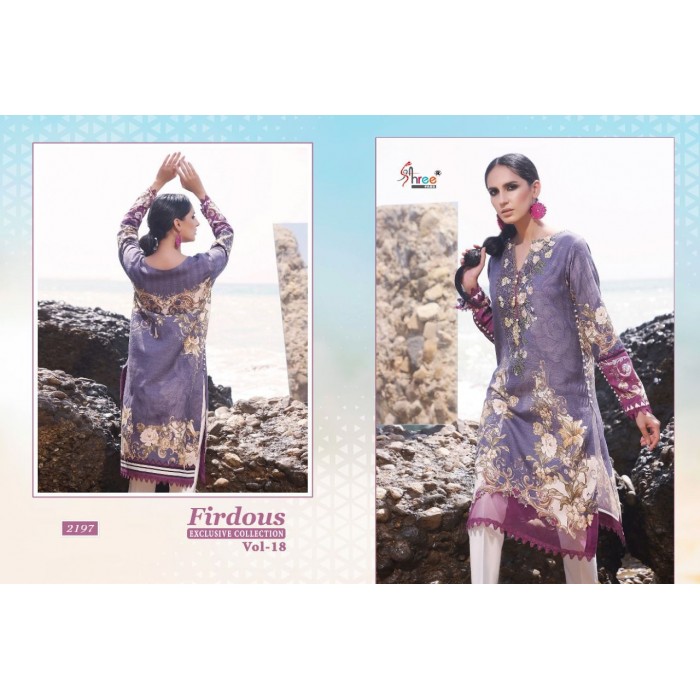 Shree Fabs Firdous Vol 18 Cotton Pakistani Salwar Suits